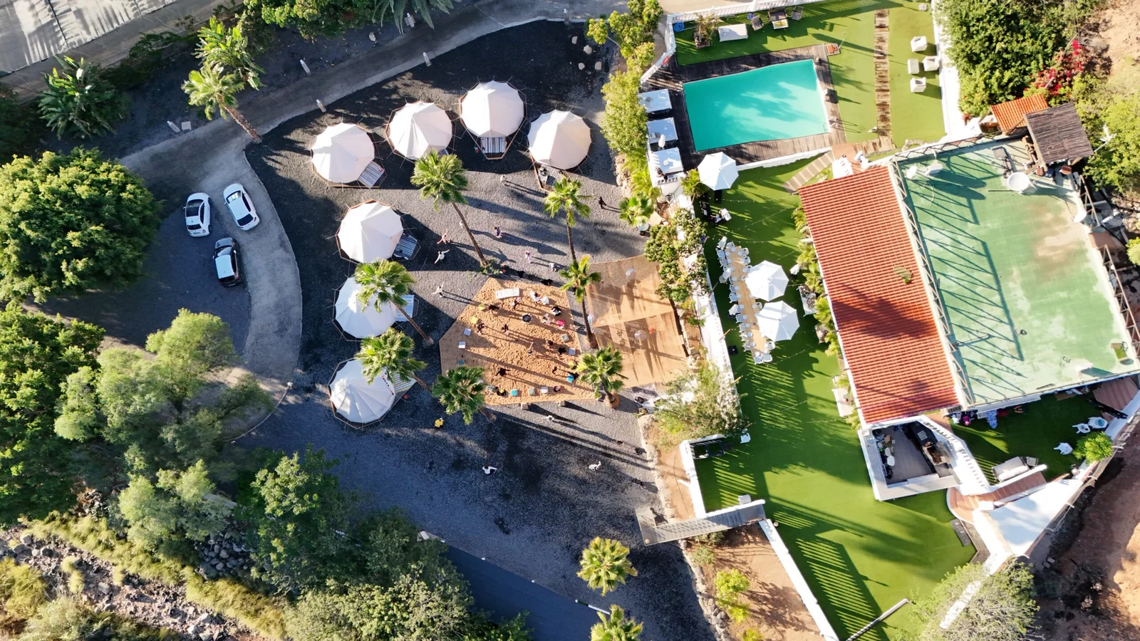 Cena romántica bajo las estrellas en Finca Las Orillas